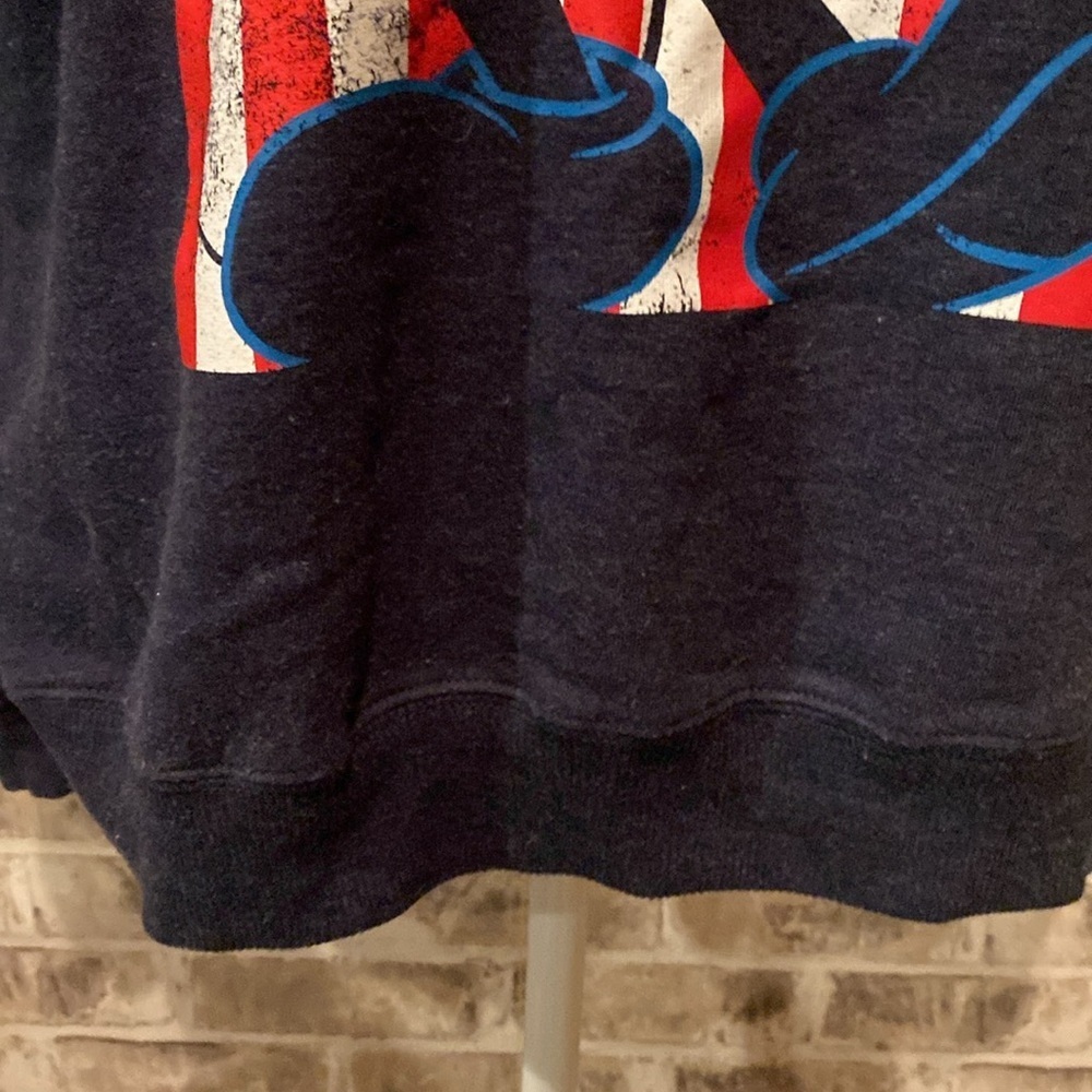 Disney Mickey Mouse sweatshirt. Size XS. Crew neck. Blue with Mickey. Patriotic. - Picture 7 of 14